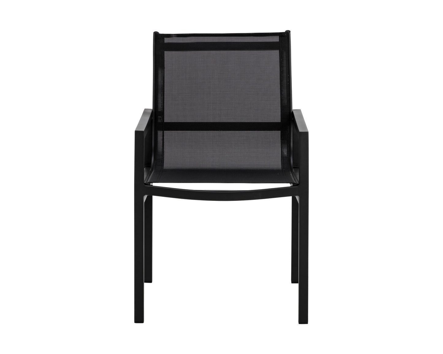 NAHLA MERANO DINING ARMCHAIR - BLACK