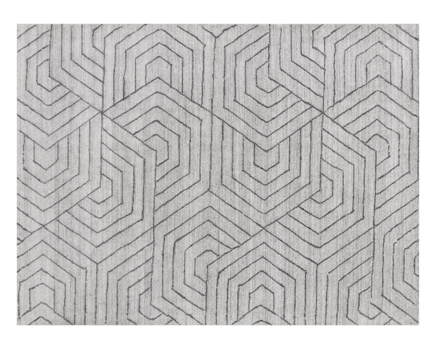 NAHLA MAZEY HAND-LOOMED RUG - GREY - 9' X 12'