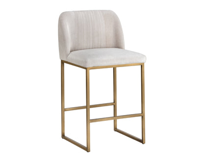 NAHLA NEVIN COUNTER STOOL - POLO CLUB MUSLIN