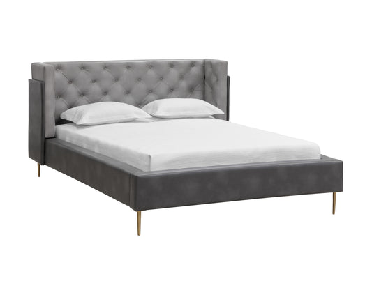 NAHLA LAURA BED - KING - BRAVO METAL / BRAVO PORTABELLA