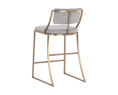 NAHLA MAKENA COUNTER STOOL - MONUMENT PEBBLE