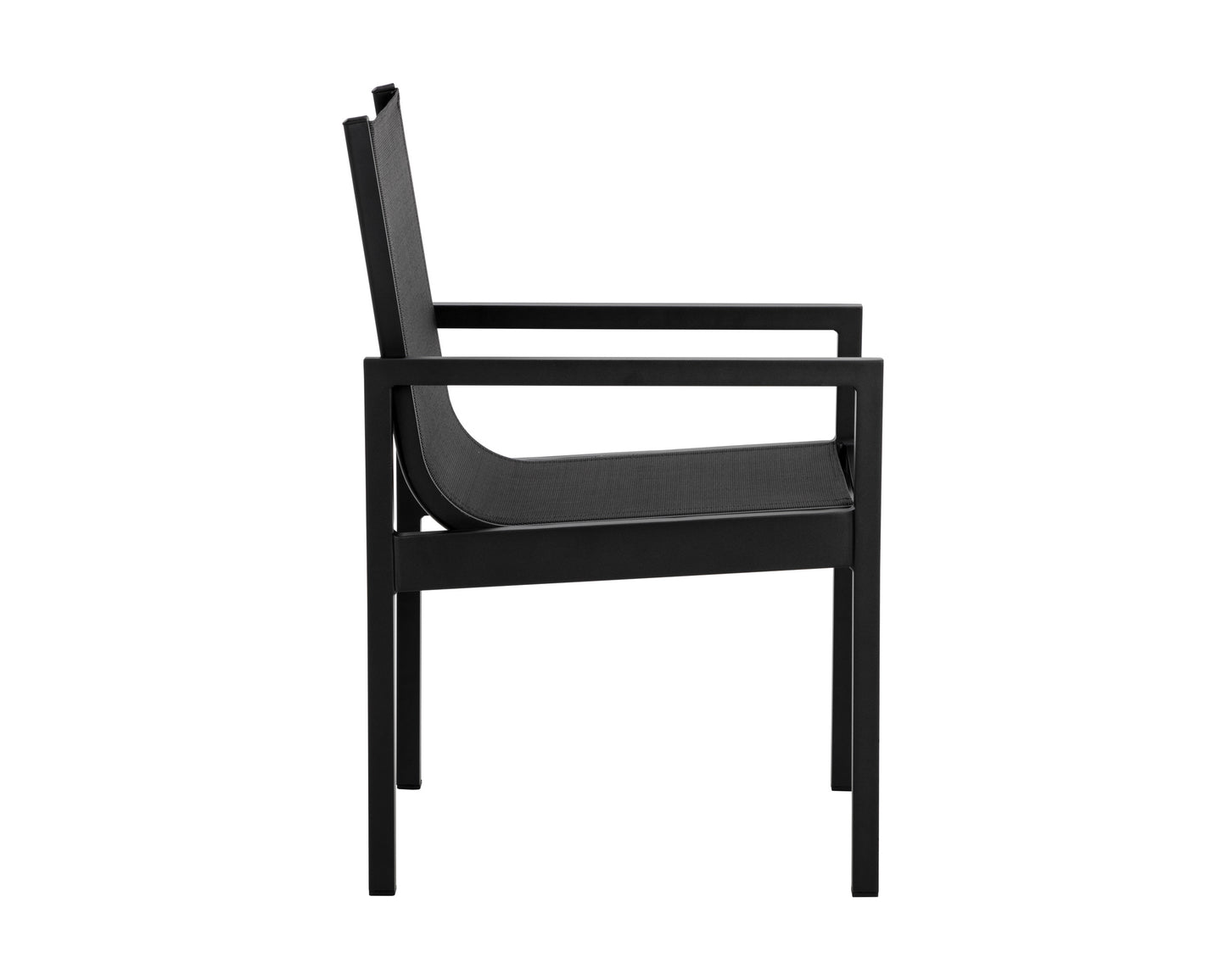 NAHLA MERANO DINING ARMCHAIR - BLACK