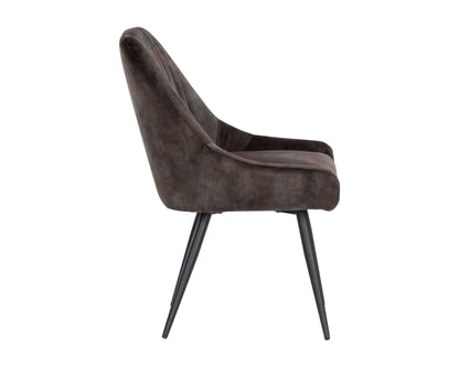 NAHLA CHARDON DINING CHAIR - NONO SHITAKE