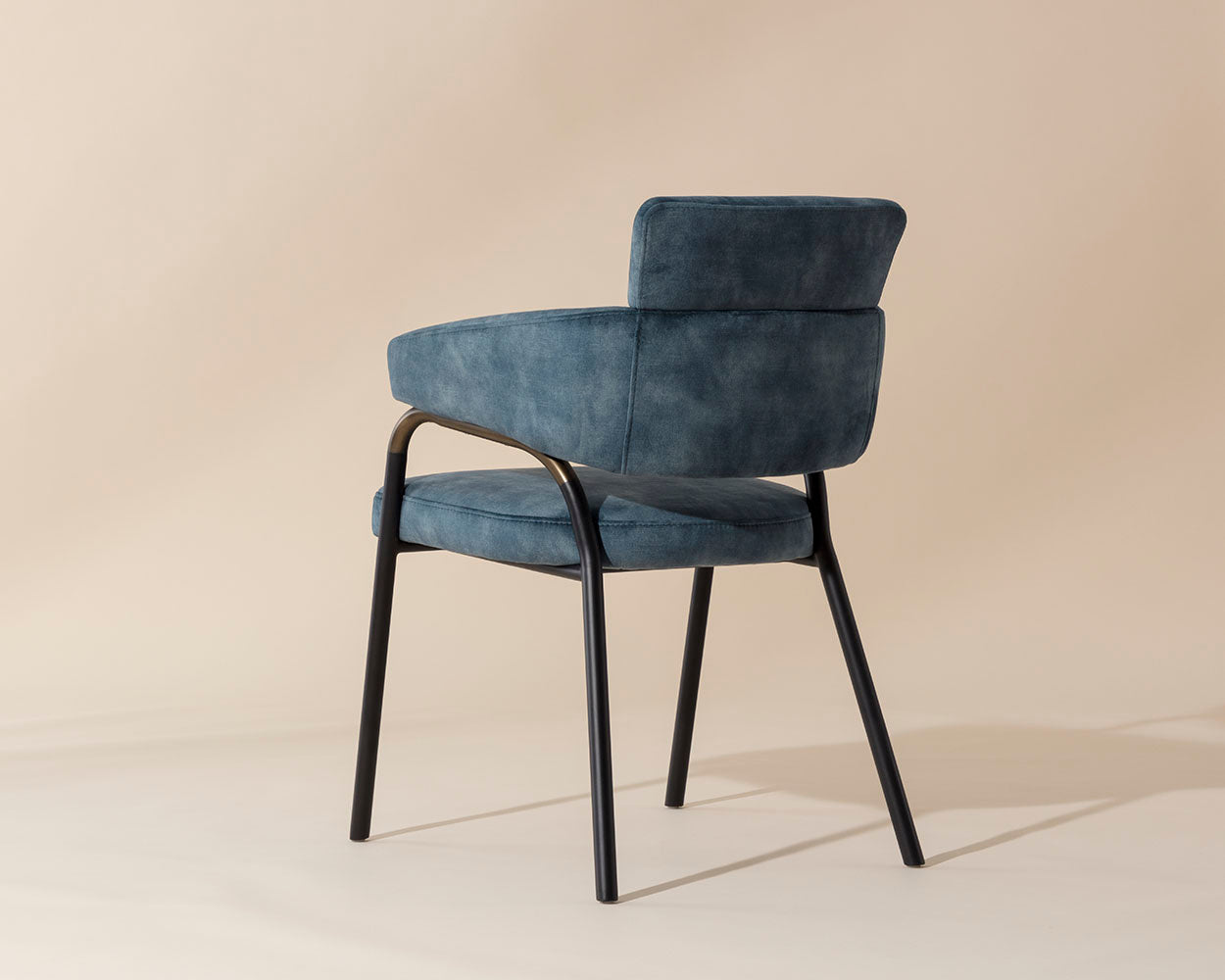 NAHLA SHARQUI DINING ARMCHAIR - NONO PETROL