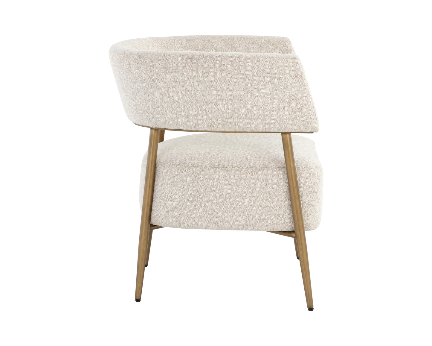 NAHLA MAESTRO LOUNGE CHAIR - DOVE CREAM