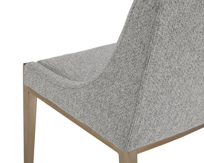 NAHLA DIONNE DINING CHAIR - MONUMENT PEBBLE