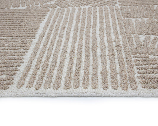 NAHLA CORINTHIA HAND-WOVEN RUG - IVORY/BEIGE - 9' X 12'