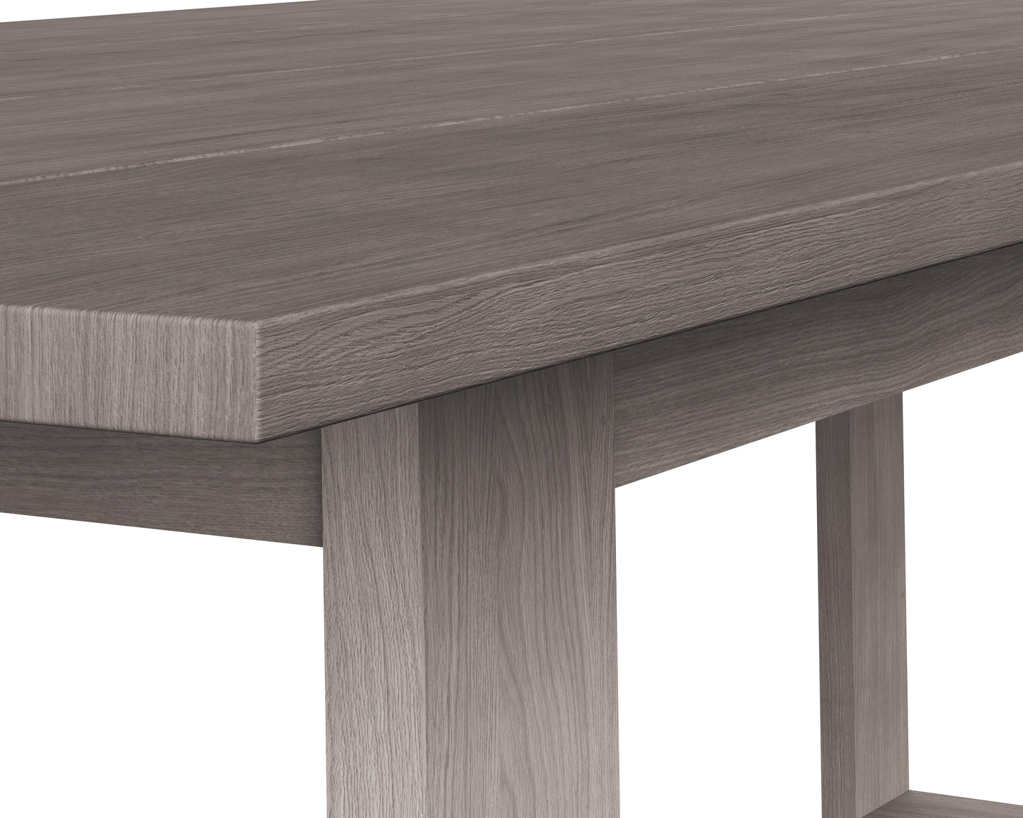 NAHLA TROPEA DINING TABLE - SMOKE GREY - 94"