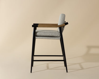 NAHLA MEADOW COUNTER STOOL - VAULT FOG