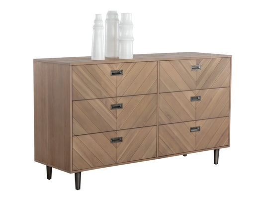 NAHLA GREYSON DRESSER - LIGHT ACACIA