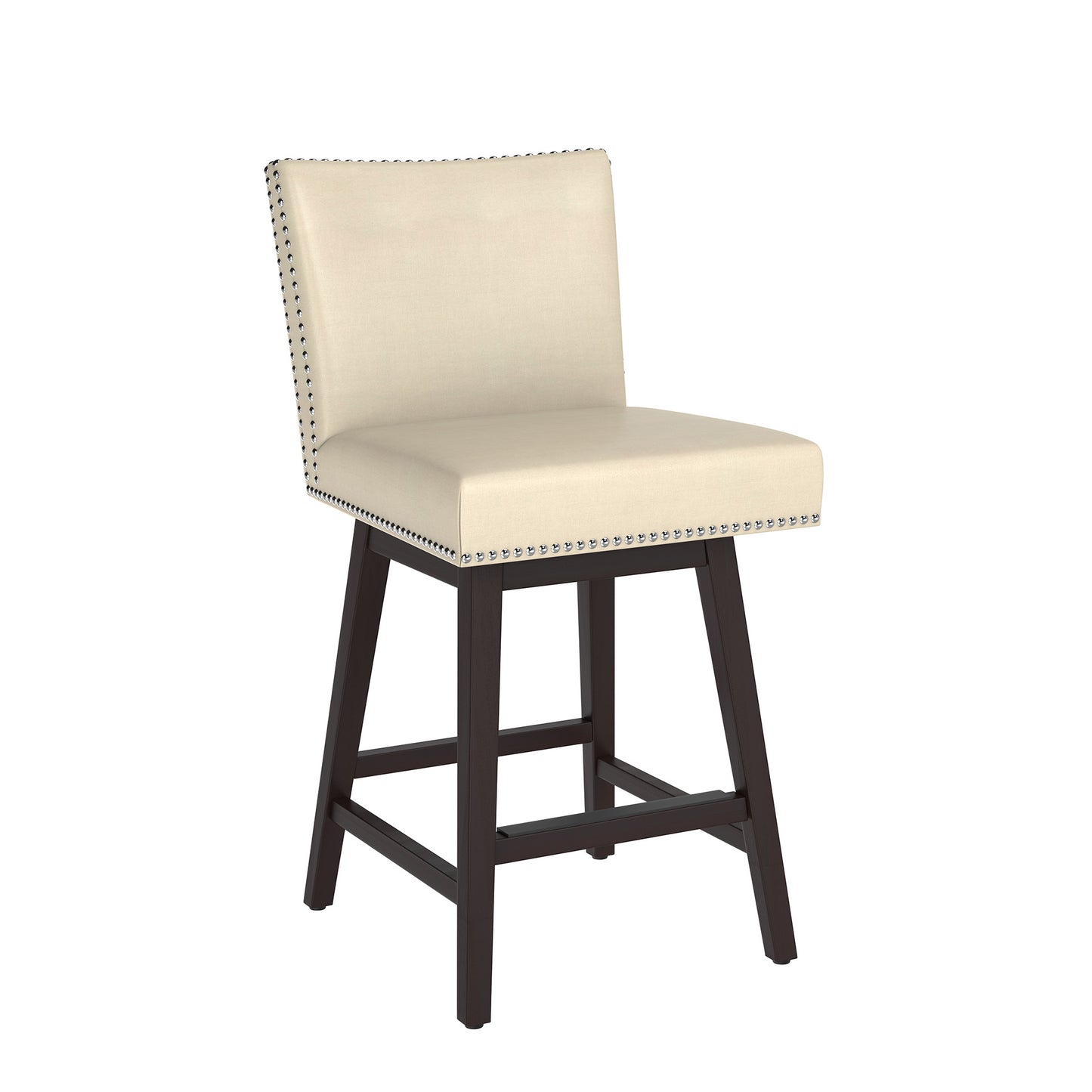 NAHLA VINTAGE SWIVEL COUNTER STOOL - CASTILLO CREAM