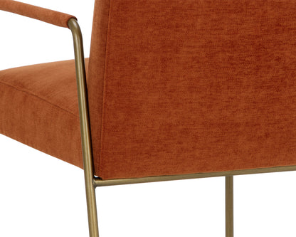 NAHLA BALFORD DINING ARMCHAIR - DANNY RUST