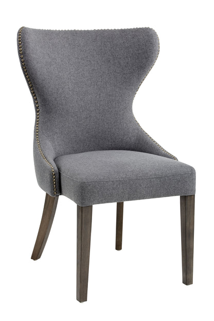 NAHLA ARIANA DINING CHAIR - DARK GREY