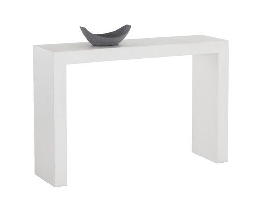 NAHLA AXLE CONSOLE TABLE - WHITE