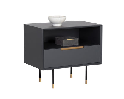 NAHLA DANBURY NIGHTSTAND - SLATE NAVY