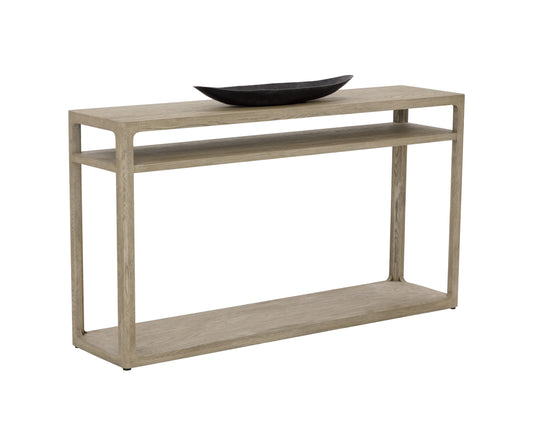 NAHLA DONCASTER CONSOLE TABLE - SMOKE GREY