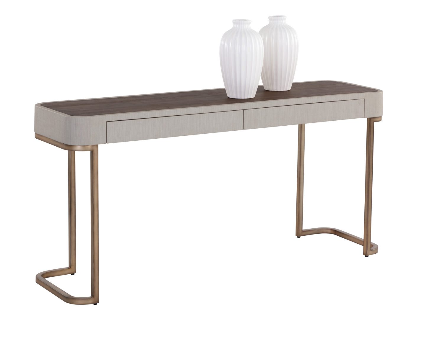 NAHLA JAMILLE CONSOLE TABLE - CREAM