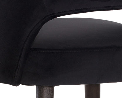 NAHLA MONAE COUNTER STOOL - ABBINGTON BLACK