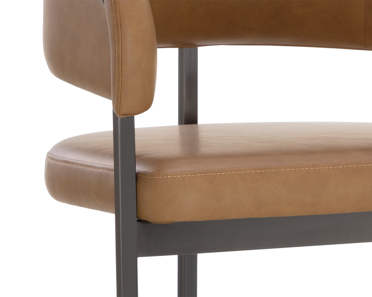 NAHLA MARRIS BARSTOOL - GUNMETAL - MILLIKEN COGNAC