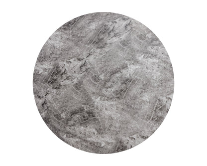 NAHLA SHELBURNE BAR TABLE - MARBLE LOOK - GREY