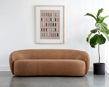 NAHLA LORNE SOFA - ALINE BUTTERNUT LEATHER