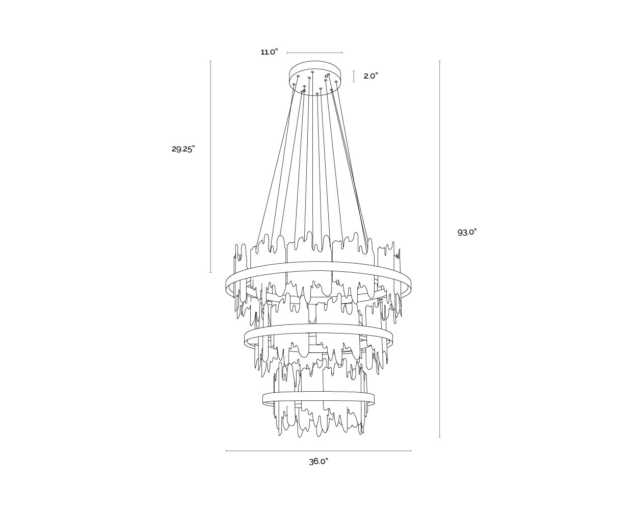 NAHLA ICARUS CHANDELIER - SMALL