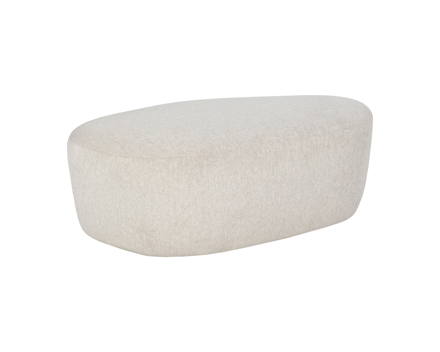 NAHLA SORAYA OTTOMAN - DOVE CREAM