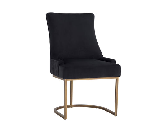 NAHLA FLORENCE DINING CHAIR - ABBINGTON BLACK