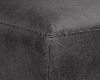 NAHLA WATSON MODULAR - ARMLESS CHAIR - MARSEILLE BLACK LEATHER