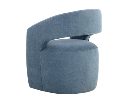 NAHLA LLORET WHEELED DINING ARMCHAIR - DANNY ICEBERG