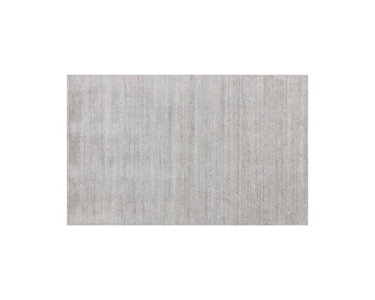 NAHLA ALASKA HAND-LOOMED RUG - GREY / IVORY - 5' X 8'