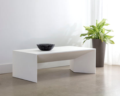 NAHLA NOMAD COFFEE TABLE - WHITE