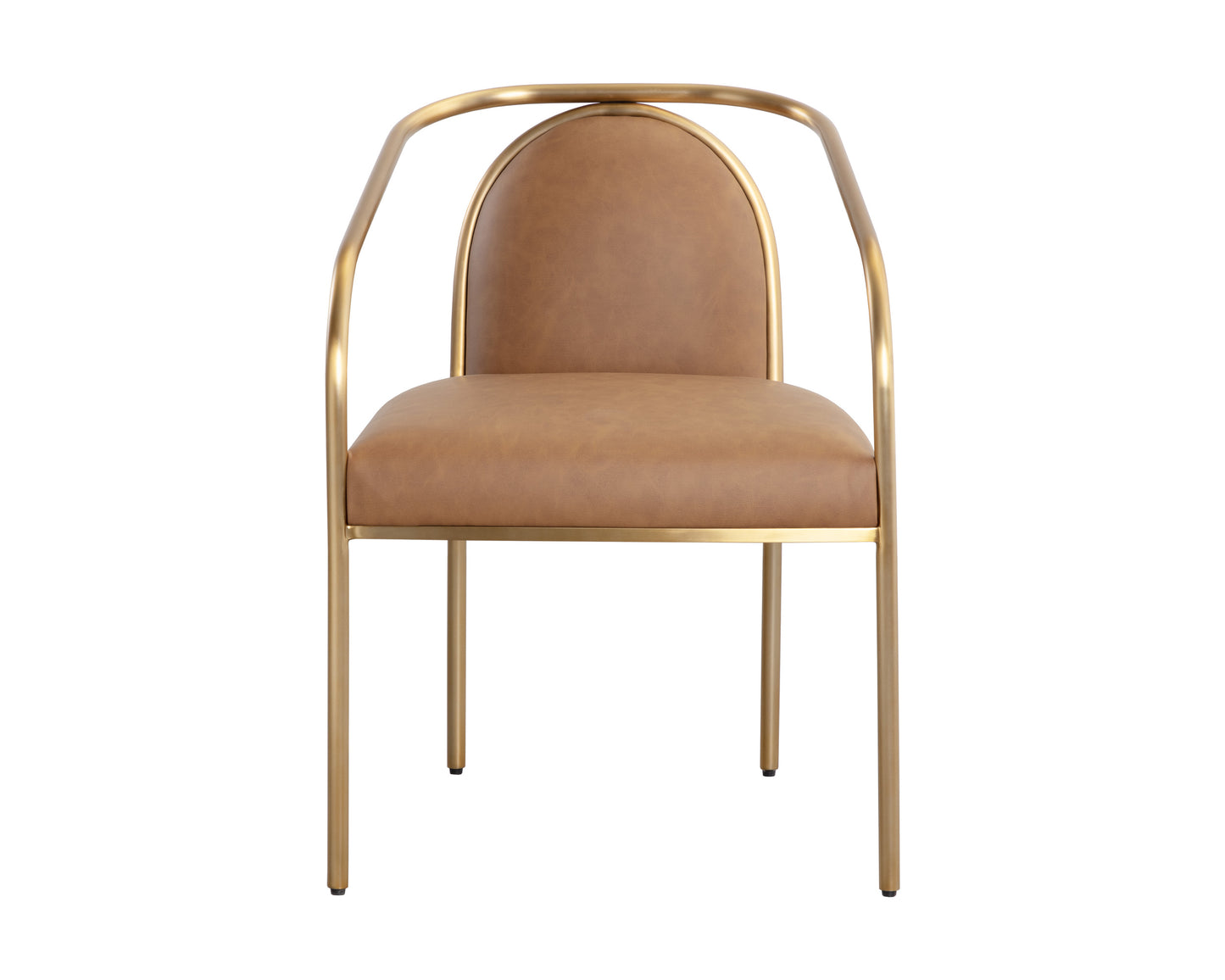 NAHLA CICERO DINING ARMCHAIR - MILLIKEN COGNAC