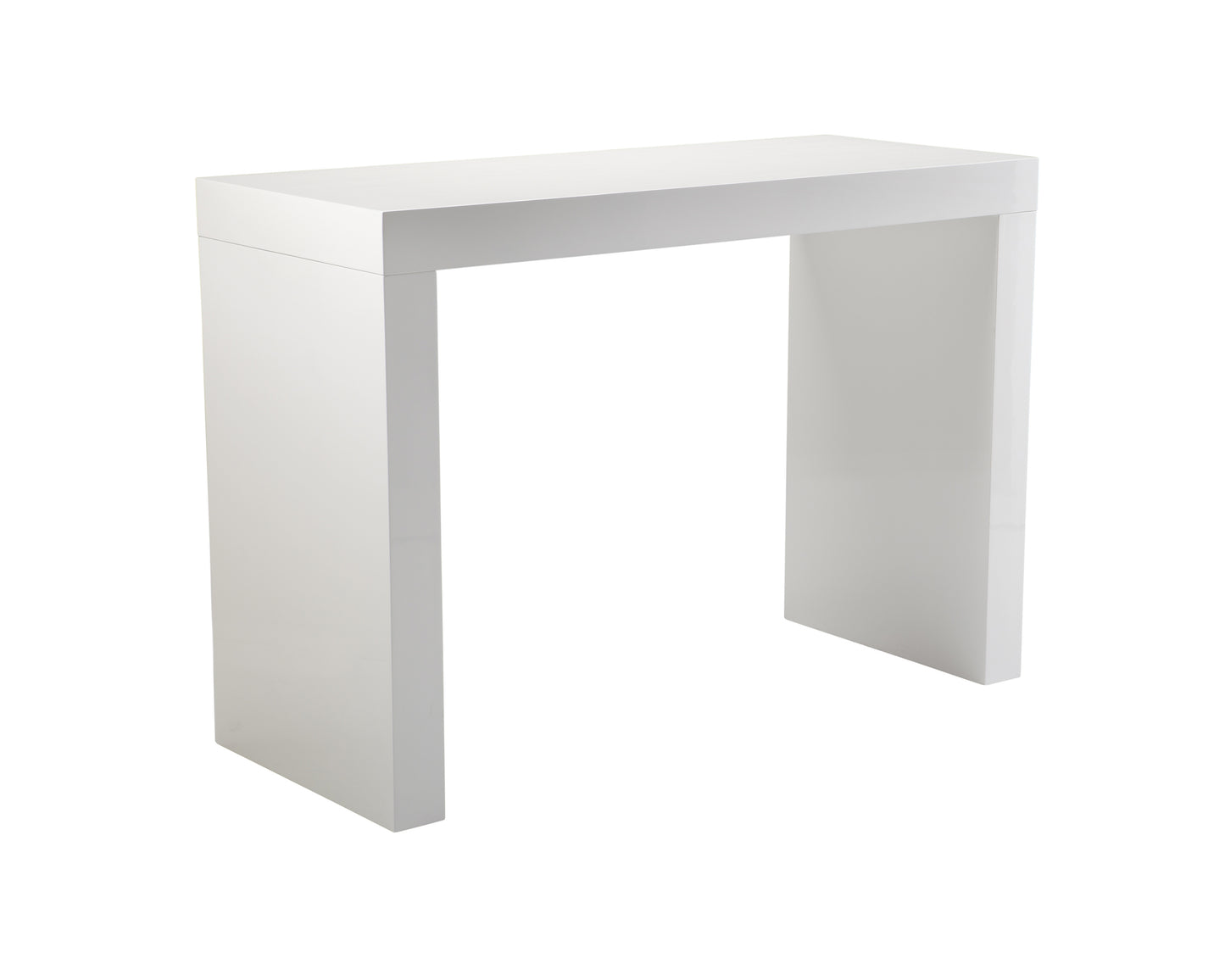 NAHLA FARO BAR TABLE - HIGH GLOSS WHITE