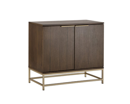 NAHLA REBEL SIDEBOARD - SMALL - GOLD - RAW UMBER