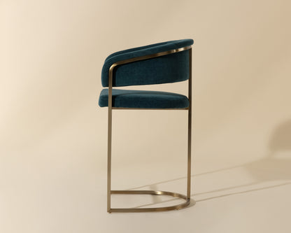 NAHLA MARRIS COUNTER STOOL - GOLD - DANNY TEAL