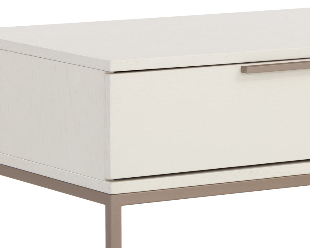 NAHLA REBEL NIGHTSTAND - LARGE - CHAMPAGNE GOLD - CREAM