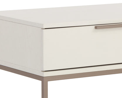 NAHLA REBEL NIGHTSTAND - LARGE - CHAMPAGNE GOLD - CREAM