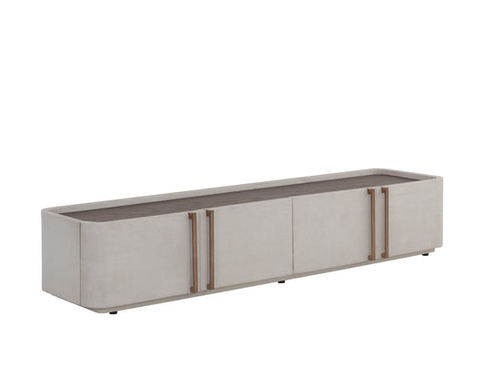 NAHLA JAMILLE MEDIA CONSOLE AND CABINET - CREAM