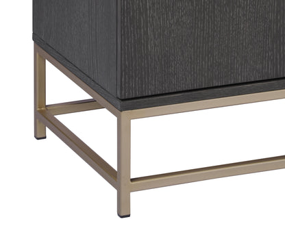 NAHLA REBEL SIDEBOARD - LARGE - GOLD - CHARCOAL GREY