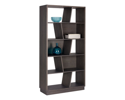 NAHLA JUDE BOOKCASE - CHARCOAL GREY