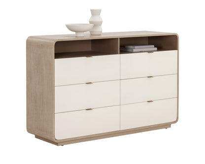 NAHLA KAYDEN DRESSER - OYSTER SHAGREEN