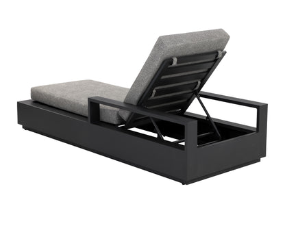 NAHLA TAVIRA LOUNGER - CHARCOAL - LANIKAI SALT AND PEPPER