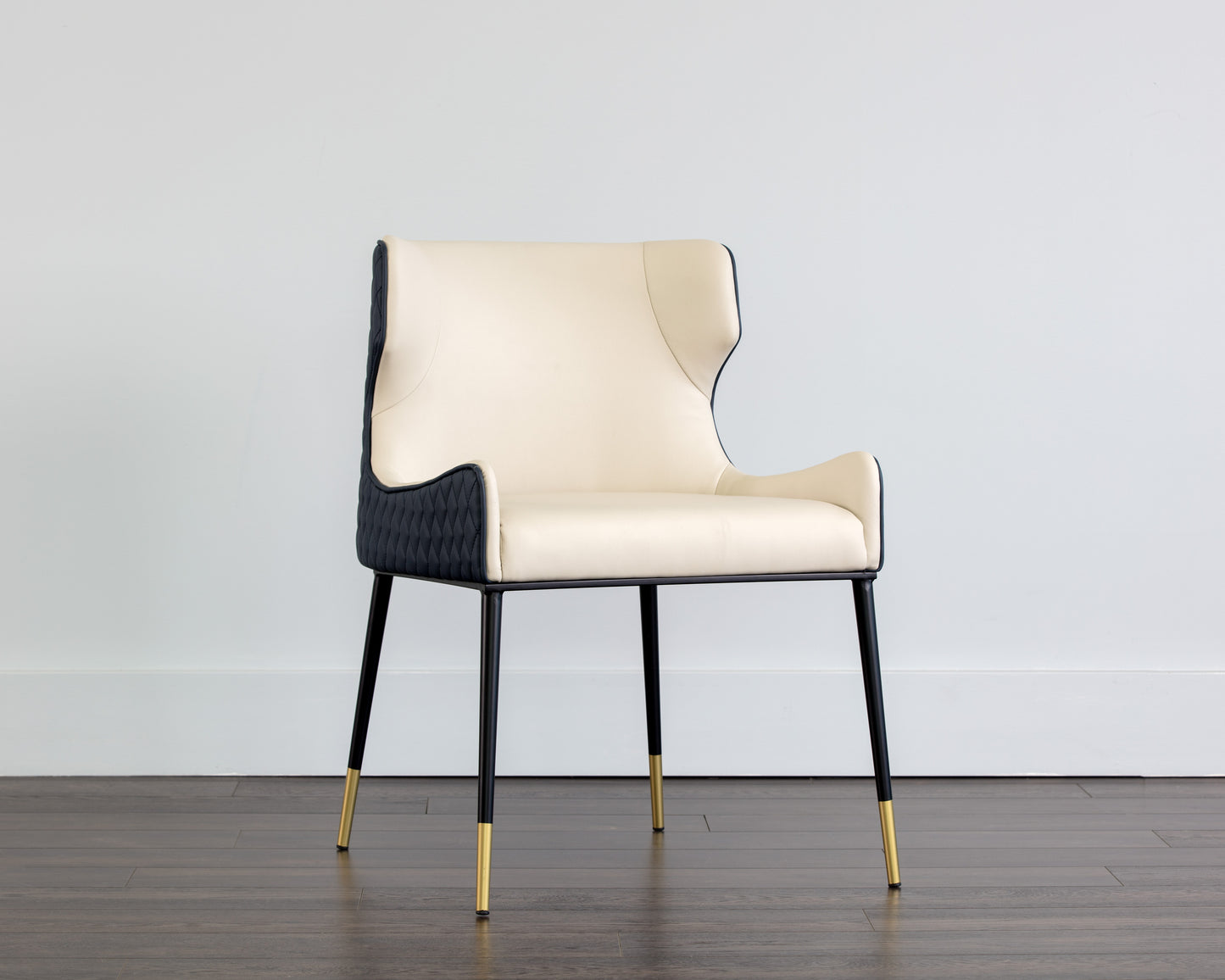 NAHLA GIANNI DINING CHAIR - DILLON CREAM / DILLON THUNDER