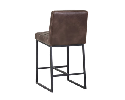 NAHLA SPYROS COUNTER STOOL - HAVANA DARK BROWN