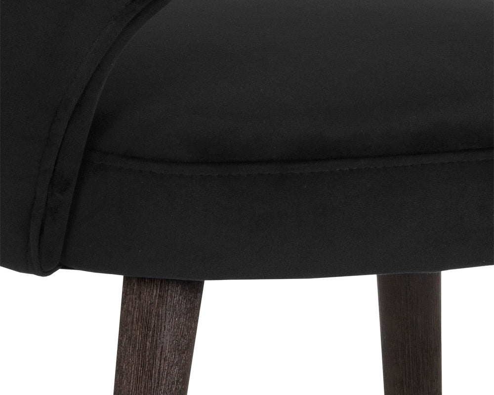 NAHLA MONAE DINING CHAIR - ABBINGTON BLACK