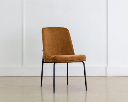 NAHLA ZEKE DINING CHAIR - BLACK - BERGEN MARMALADE