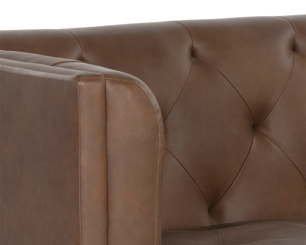 NAHLA WESTIN SOFA - VINTAGE CARAMEL LEATHER