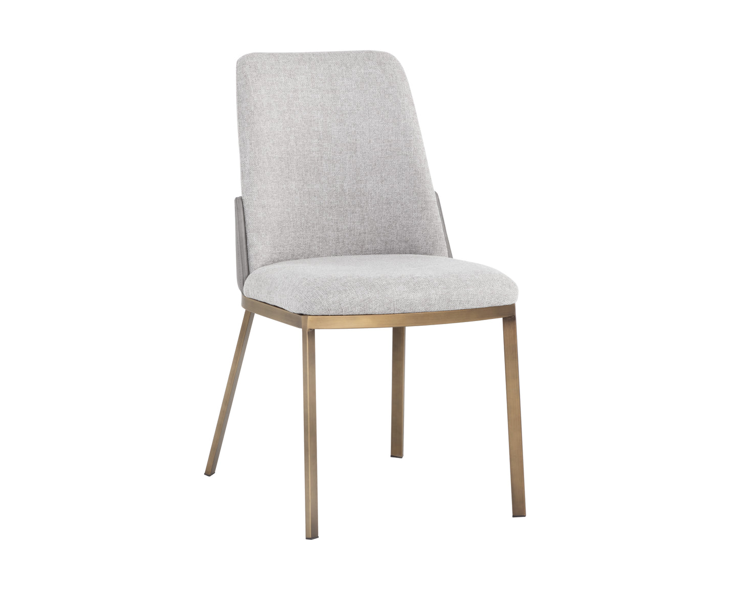 NAHLA MARIE DINING CHAIR - BELFAST HEATHER GREY / BRAVO METAL