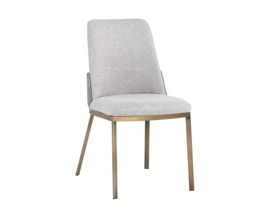 NAHLA MARIE DINING CHAIR - BELFAST HEATHER GREY / BRAVO METAL